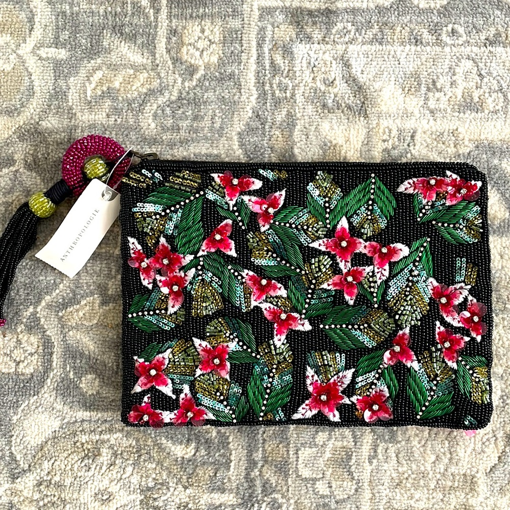 Beautiful Beaded Anthropologie Clutch